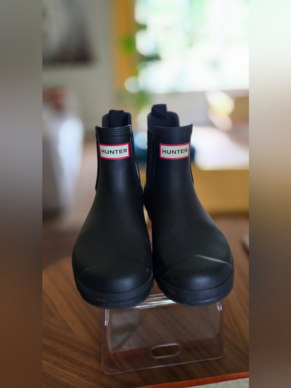 HUNTER Women's Original Chelsea Boots - Matte Black, sz 9